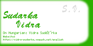 sudarka vidra business card